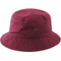 Burgundy Cotton Bucket Hat