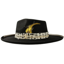 Chapeau Traveller Lounge Laine Noir - American Hat Makers