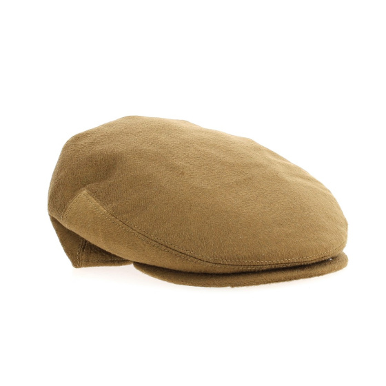 Casquette Plate Cachemire Camel - Traclet