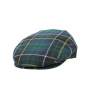 Green and blue Limerick tartan cap