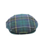 Casquette tartan vert bleu limerick