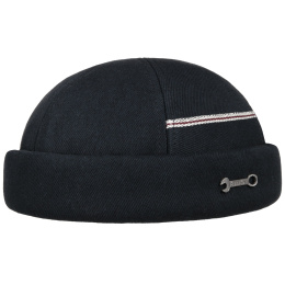 copy of Organic Cotton Washed Docker Beanie in Navy - Stetson