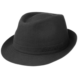 Black Linen Trilby Hat - Stetson