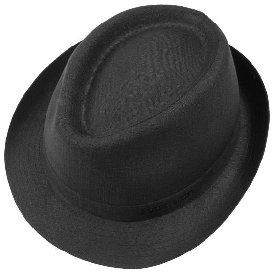 Black Linen Trilby Hat - Stetson