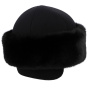 Polar Marmot Beanie & Faux Fur Black - Traclet