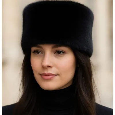 Toque Nanouk Fausse Fourrure Noir - Traclet