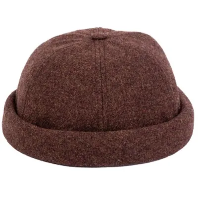 Brown Wool Docker Beanie Cooper - Traclet Reference: 22501| Chapellerie Traclet