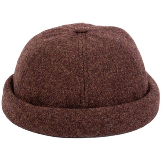 Brown Wool Docker Beanie Cooper - Traclet