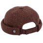 Brown Wool Docker Beanie Cooper - Traclet