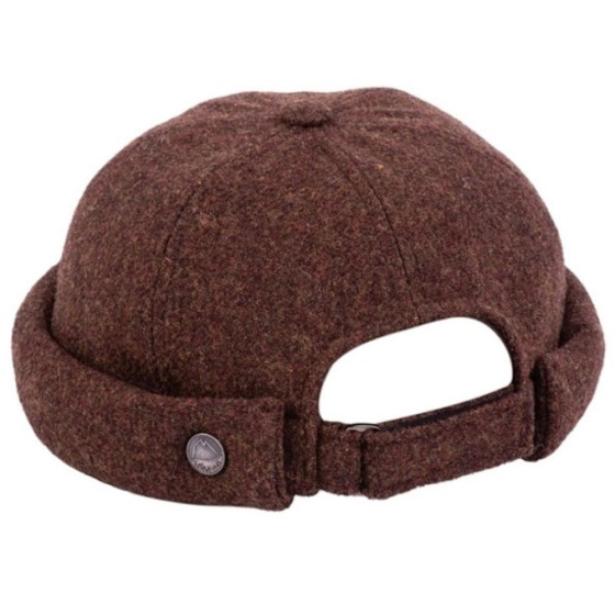 Brown Wool Docker Beanie Cooper - Traclet