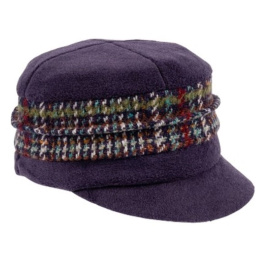 Casquette Gavroche Ebony Polaire Violet - Traclet