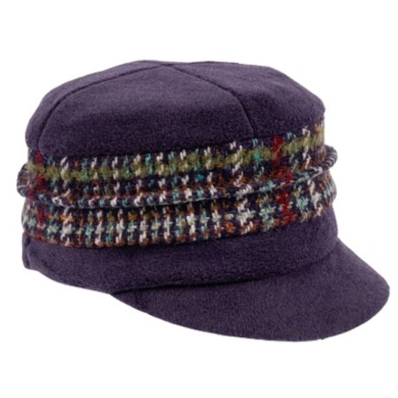Casquette Gavroche Ebony Polaire Violet - Traclet