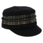 Black Fleece Ebony Newsboy Cap - Traclet