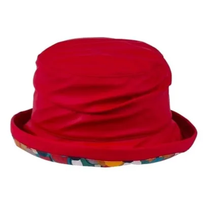 Clola Red Rain Bucket Hat - Traclet ref 22514 chapellerie traclet