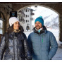 Teal Blue Yaël Pompom Beanie - LeDrapo