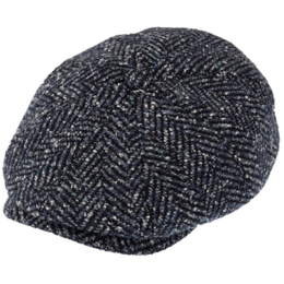 Catanzaro Herringbone Navy Cap - Traclet