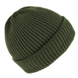 Dunkerque Knit Wool Beanie Olive - Traclet