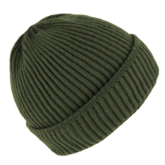 Bonnet Dunkerque Tricot Laine Olive - Traclet