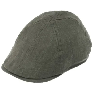 Casquette Yelding Bec De Canard Lin Olive - Traclet