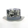 Haut de forme motifs bleu - Alfonso d'este