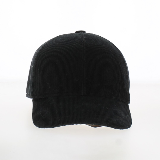 Casquette Baseball Marone Velours Noir - Traclet