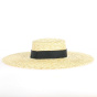 Chapeau provençal ruban noir - Fabrication Française - Manufacture TRACLET