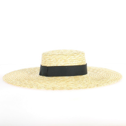 Chapeau provençal ruban noir - Fabrication Française - Manufacture TRACLET