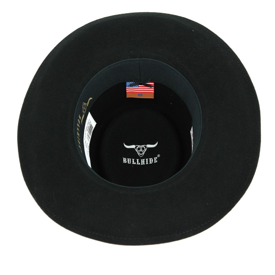 Western Hat Close Friend Black Wool Felt - Bullhide
