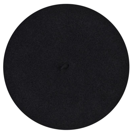 Larrun Gold Embroidery Black Beret - Heritage by Laulhère