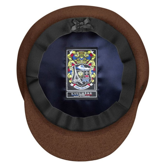 Béret Casquette Jurançon Marron - Héritage par Laulhère