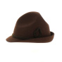 Brown Tyrolean Hat - Made in France - Traclet