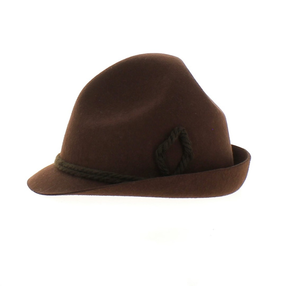 Chapeau Tyrolien marron - Made in France - Traclet