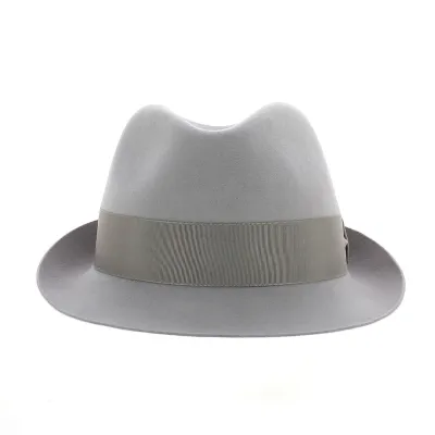 Gray Rabbit Felt Trilby Hat - Fléchet - Reference: 22570 | Chapellerie Traclet