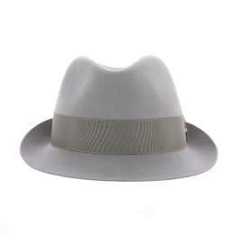 Gray Rabbit Felt Trilby Hat - Fléchet