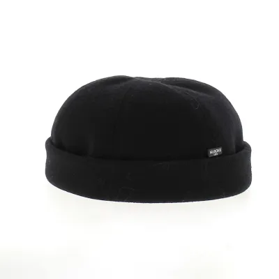 Teflon Marone Docker Beanie - Black Reference: 22571 | Chapellerie Traclet