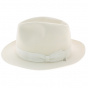 chapeau feutre poil Borsalino blanc - chapellerie traclet
