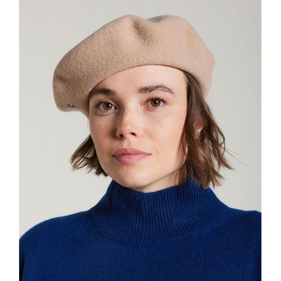 Authentic Sand Wool Beret - Heritage by Laulhère
