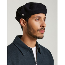 Beret Basque Noir L'authentique par Héritage par Laulhère