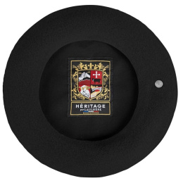 Black Basque Beret The Authentic by Heritage by Laulhère