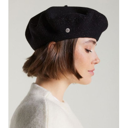 L'Authentique Black Lurex GOLD Beret - Heritage by Laulhère