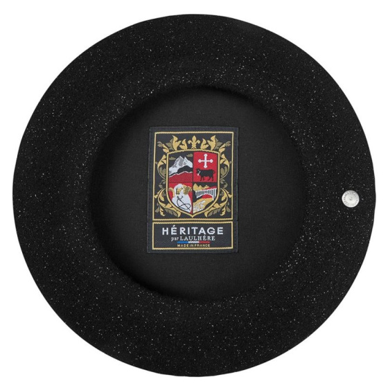 L'Authentique Black Lurex GOLD Beret - Heritage by Laulhère
