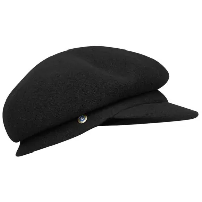 Casquette Ainhoa Laine Vierge Noire - Laulhère Référence : 22582| Chapellerie Traclet