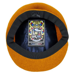 Ainhoa Turmeric Virgin Wool Cap - Laulhère