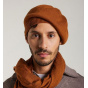 Urbasa Virgin Wool Beanie & Beret Cognac - Heritage by Laulhère