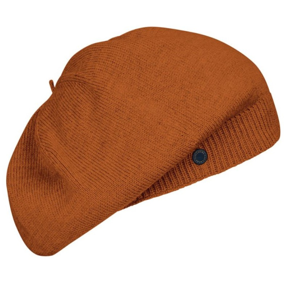 Bonnet & Béret Urbasa Laine Vierge Cognac - Héritage par Laulhère