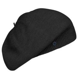 Beanie & Beret Urbasa Virgin Wool Black - Heritage by Laulhère