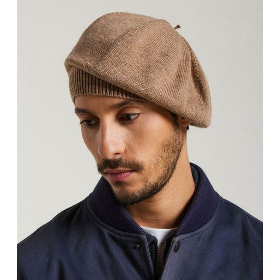 Urbasa Beanie & Beret Virgin Wool Beige - Heritage by Laulhère