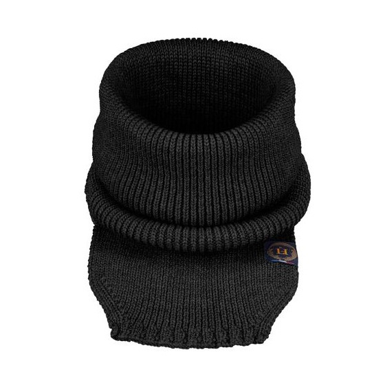 Snood - Tour De Cou Argia Noir Laine - Héritage par Laulhère
