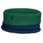 Two-tone Otxoa Green & Blue Wool Neck Warmer - Heritage by Laulhère