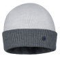 Bonnet Mendia Bicolore Laine Gris - Laulhère